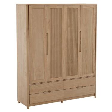 Imagem de Guarda Roupa Casal Madeira Macica Taeda 4 Portas 178 cm 3305U Festra