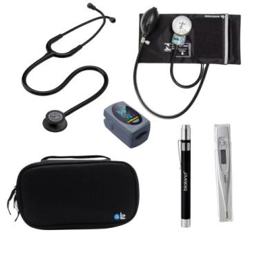 Imagem de KIT Estetoscópio Littmann 3M + Esgifmo + Case + Lanterna + Oxímetro + 
