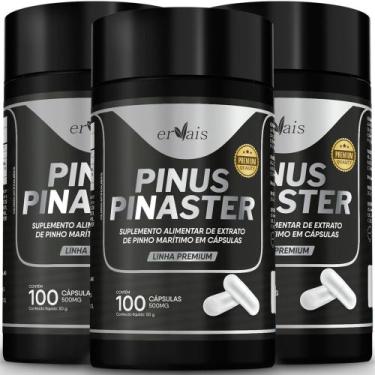 Imagem de Pinus Pinaster Picnogen Procianidinas Extrato 3 Frascos 300 cáps - Erv