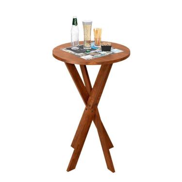 Imagem de Bistrô Gourmet Tampo Redondo Imbuia Charmcharm Shop Jm