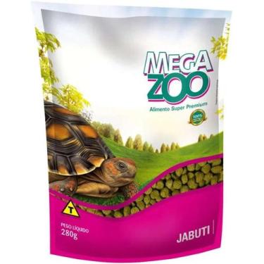 Imagem de Ração Megazoo Extrusada Super Premium para Jabutis 280g Probióticos e 