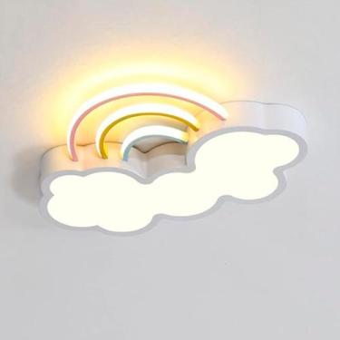 Imagem de Luminária Infantil De Led Nuvem Para Quarto Luz 4000k - Luxor