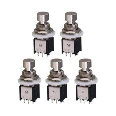 Imagem de 5 Peças DPDT Interruptor De Pedal De Guitarra Com Trava Momentânea ON/