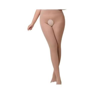 Imagem de Meia-calça De Veludo plus Size 130KG 120D Cintura Alta Quente Elástica