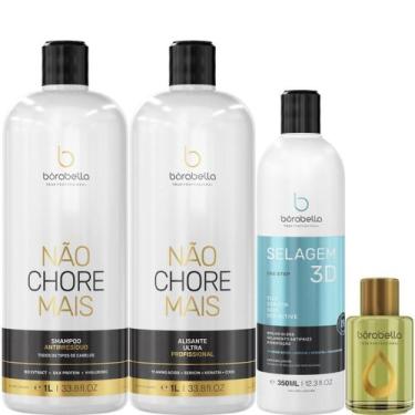Imagem de Borabella Kit Não Chore 1L + Selagem 350ml + Argan 7ml