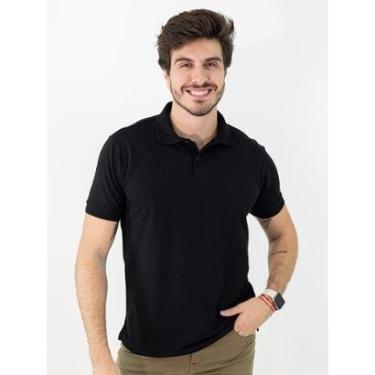Imagem de Camisa Polo Masculina Tradicional Textura Listrada Anticorpus-Masculino