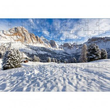 Imagem de Kit Quebra-cabeça Paisagens Neve Pelo Mundo para Idosos com 2 Jogos de 60 Peças Relaxantes Coleção Tea e Amor