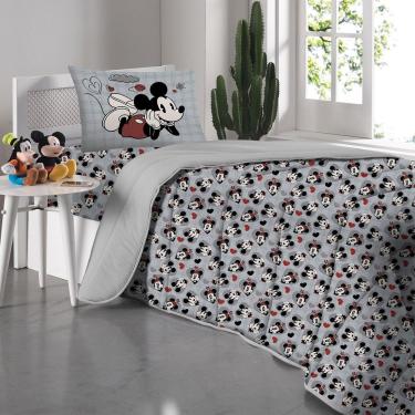 Imagem de Edredom Disney Namorados Love Film Solteiro 70% Algodão e 30% Poliéster Malha Mista Rev...