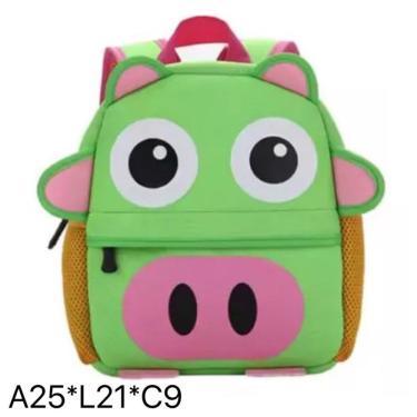 Imagem de Mochila Infantil Escolar OEM Animado em Tecido Oxford 31cm X 26cm X 11cm Rosa Estampa P...