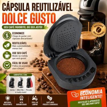 Imagem de Adaptador Cápsula Reutilizável Dolce Gusto Filtro Café Recarregável In