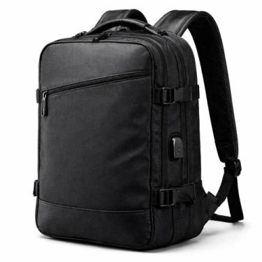 Imagem de Mochila Azul Impermeável para Trabalho Viagem Executiva com Organizaçã