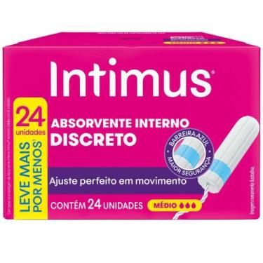 Imagem de Absorvente Interno Intimus Discreto 24 Unidades, 24 unidades