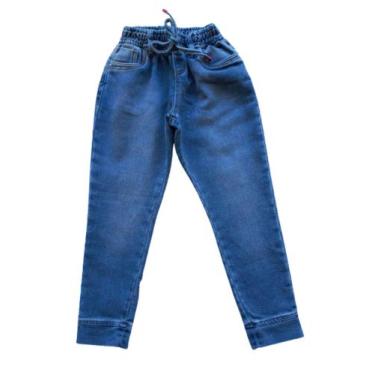 Imagem de Calça Infantil Feminina Jeans Jogger Dmenor, Jeans, 6