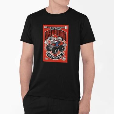 Imagem de Camiseta Poster Pop Style Inspiração MÁRIO Estampa DTF 100% Algodão Pr