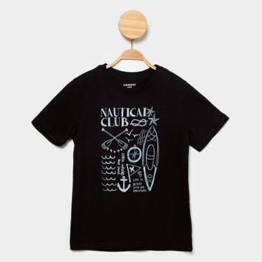 Imagem de Camiseta Infantil Hering Estampada Menino, Preto, 14A