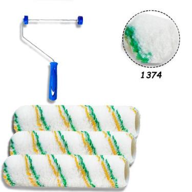 Imagem de 3 Rolo Pintura Antirrespingo 23cm 1374 Tigre 1 Suporte 1301