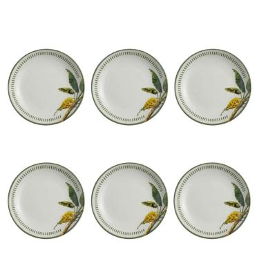 Imagem de Conjunto de 6 Pratos Fundo Bio Banane 22cm Cerâmica para Refeições com Caldos e Massas...