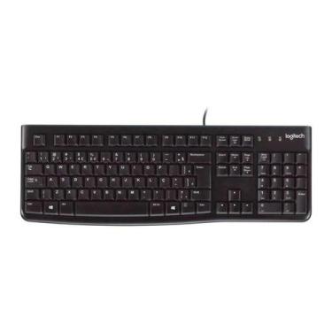 Imagem de Teclado com fio USB Logitech K120 com Layout ABNT2