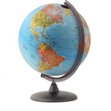 Imagem de Globo Grande Terrestre Mesa Decorativo Giratório Mapa Mundi - Western