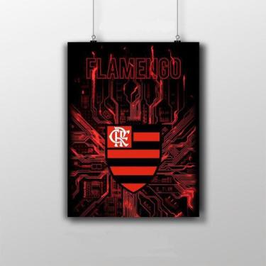 Imagem de Placa Decorativa Flamengo 20X30Cm Modelo 4 - Nerdecs