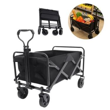 Imagem de Carrinho de carga dobrável capacidade 120kg extra grande - Dasshaus