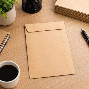 Imagem de Caixa com 250 Envelopes 176x250mm - Parda - REIART
