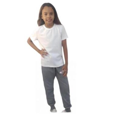 Imagem de Kit 8 Calças Moletom Flanelada Infantil Masculino Feminino Unisex - VA