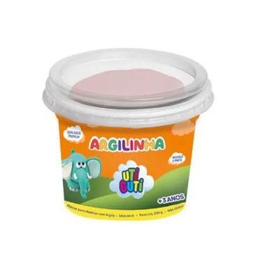 Imagem de Argila escolar massa de modelar Terracota Utiguti pote com 200g - Licy