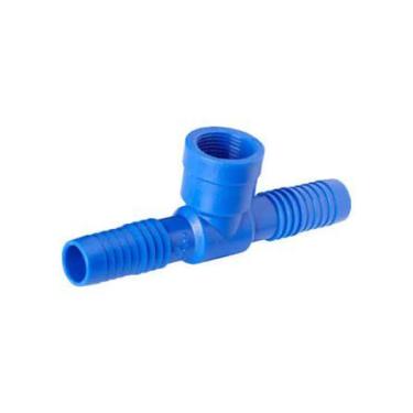 Imagem de Conector Tê Com Rosca Interna Fêmea 1 Polegada Para Irrigação Pacote 2