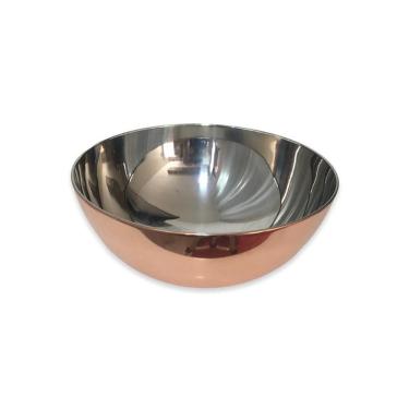 Imagem de Tigela Bowl Em Aço Inox Bronze 28 Cm Mimo Style