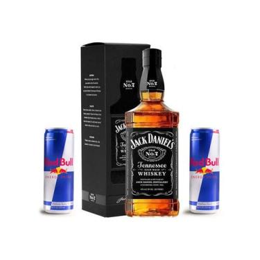 Imagem de Combo 1  Whisky Jack Daniel's 1000 Ml + 2 Energético Red Bull 250 Ml
