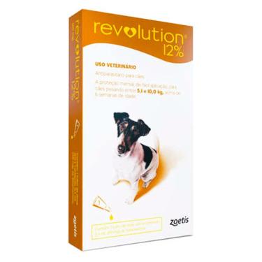 Imagem de Antipulgas Revolution 12% Cães 5,1 A 10kg - Zoetis