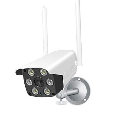 Imagem de Câmera IP PTZ 1080P Câmera de segurança wi-fi ao ar livre HD 2MP H.265 Câmera de vigilância de segurança com versão noturna colorida detecção de movimento Áudio bidirecional IP66 à prova d'água