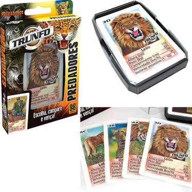 Imagem de Jogo De Cartas Super Trunfo Predadores Card Game Grow