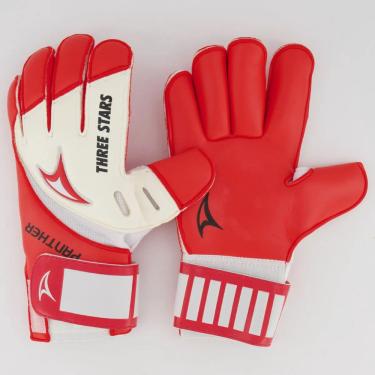 Imagem de Luva de Goleiro Three Stars Panther - Vermelho + Branco