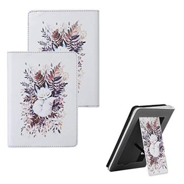 Imagem de Capa com suporte para Kindle Paperwhite 10ª geração 2018/Kindle Paperwhite 5ª 6ª 7ª antes de 2018 - Capa protetora inteligente com alça de mão, compartimento para cartão, hibernar/despertar automático