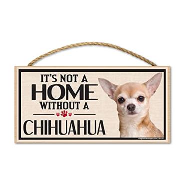 Imagem de Imagine This Placa de madeira para raças de cachorro Chihuahua