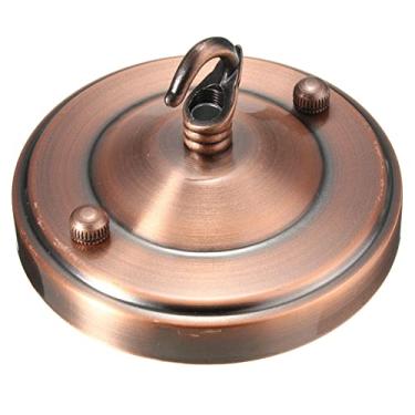 Imagem de Gancho De Base De Lâmpada 105mm De Diâmetro Vintage Retrô Antigo Teto Rosa Gancho Suporte De Placa De Lâmpada Encaixe Lustre Acessório De Lâmpada,Vermelho