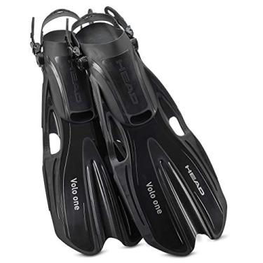 Imagem de Head by Mares Italian Collection Volo One Optimum Performance ajustável Snorkeling Fin Snorkel Flippers, Preto, Large, (10-13)