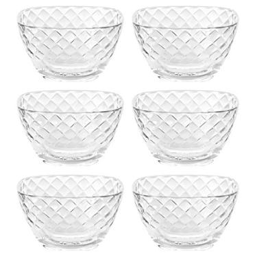 Imagem de Barski - Vidro europeu – Tigela pequena para frutas/porcas/sobremesa – Quadrado de 10 cm – Conjunto de 6 – Feito na Europa