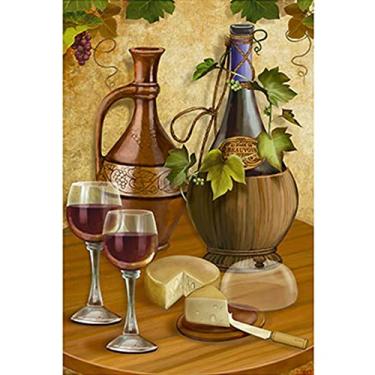 Imagem de Papel para Arte Francesa Litoarte 21 x 31 cm - Modelo AF-211 Vinho e Queijo