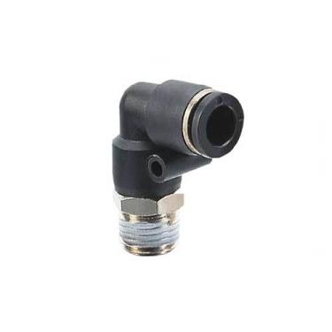 Imagem de KIT 5 COTOVELO ENGATE RAPIDO MB PLASTICO MACHO GIRATORIO 10 MM X 1/4 BSPT