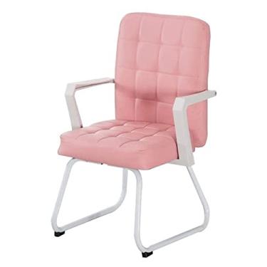 Imagem de cadeira de escritório Cadeira E-sports Mesa de couro e cadeira Arch Foot Cadeira de escritório com apoio de braço Assento ergonômico Cadeira de computador (cor: rosa) needed