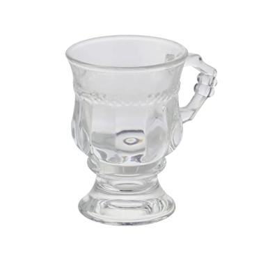 Imagem de LYOR - Taça de Cappuccino de Cristal com Alça e Pé Diamante 142ml