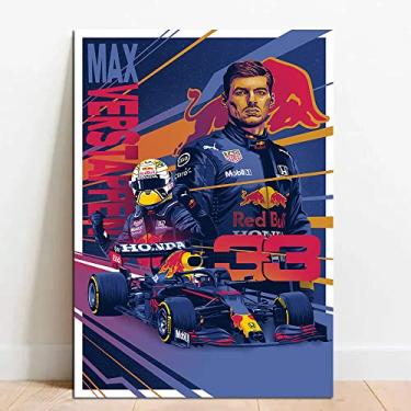 Imagem de Quadro Placa Decorativa Max Verstappen em MDF 28x20cm