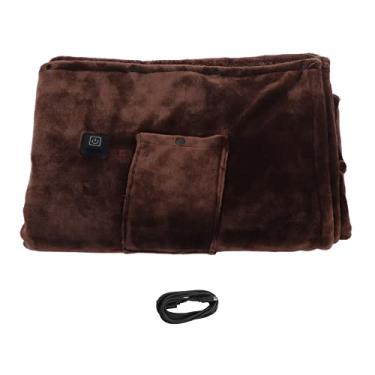 Imagem de Cobertor aquecido elétrico 3550, cobertor elétrico de flanela de aquecimento rápido de 10 W 5 V, com 3 engrenagens e proteção contra superaquecimento (160 * 80 cm)