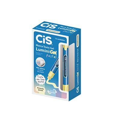 Imagem de CIS 57.4500 Marca-Texto Lumini Gel Pastel, Amarelo Pastel, Caixa com 12 Unidades
