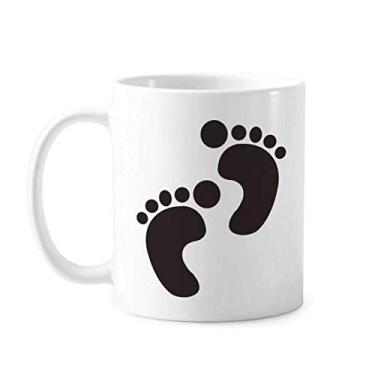 Imagem de Caneca de cerâmica preta com contorno simples protege animal caneca cerâmica café porcelana louça
