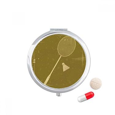 Imagem de Bolsa esportiva Badminton com estampa de ilustração de badminton, caixa de armazenamento de medicamentos, dispensador de recipiente