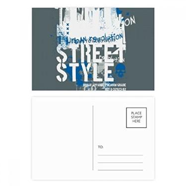 Imagem de Graffiti Street Landmark Conjunto de cartões postais com estampa de arte urbana para envio de aniversário cartão de agradecimento